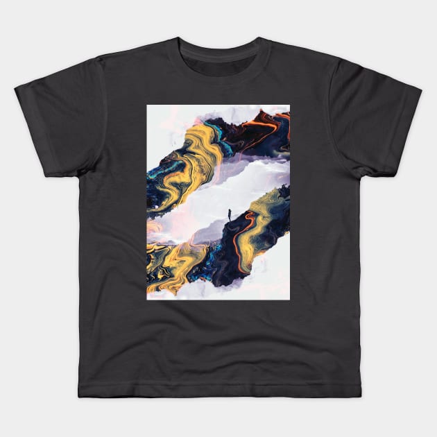 Flow of isolation Kids T-Shirt by StoianHitrov